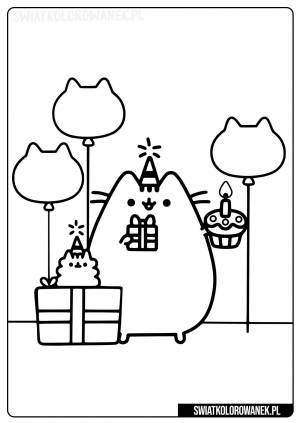 Пушин раскраска новогодний