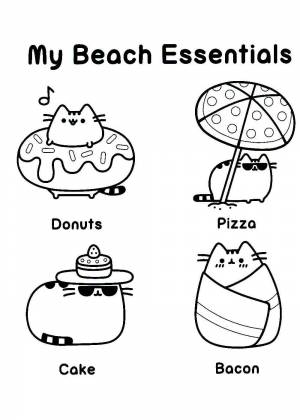 Раскраски кот Пушин