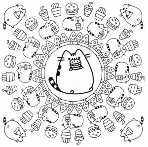 Трафареты новогодний кот пушин