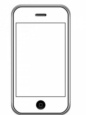 Картинка Айфон раскраска для мальчиков