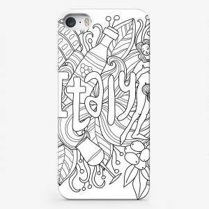Чехол iPhone «Италия раскраска»