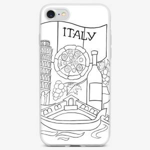 Чехол iPhone «Итальянская раскраска