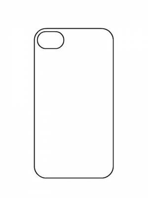 Раскраска Айфон  листе