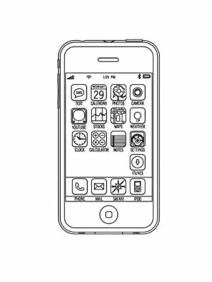 IPhone coloring pages
