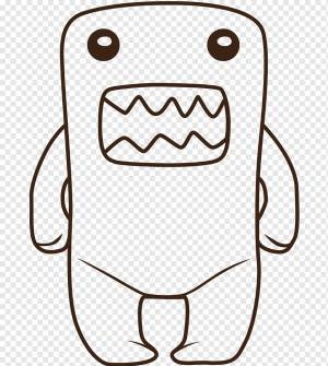 Раскраска Domo Drawing Hello Kitty Домо, белый, ребенок, чиби png