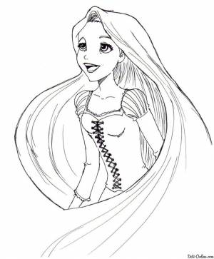 Раскраска Песня Рапунцель