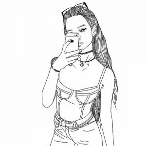 Айфон раскраска