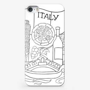 Чехол iPhone «Итальянская раскраска