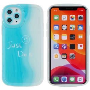 Покупайте Для Iphone 11 Pro Max 6,5 Дюйма Улыбаясь Рисунок Лица с Рисунком Матовой Крышкой с Обратной Крышкой Anti-drop Soft TPU Точный Телефон