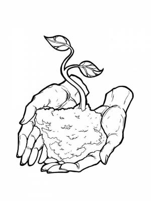 Раскраска Экология картинка на листе  для мальчиков