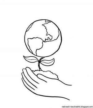 Раскраски Экологический плакат