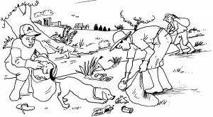 Раскраски Берегите природу для детей на экологическую тему