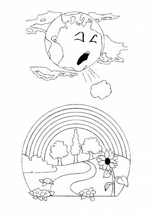 Раскраска защита природы для детей