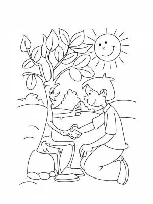 Раскраска Экология картинка в формате  онлайн