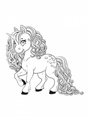 Раскраски Единорога   в формате