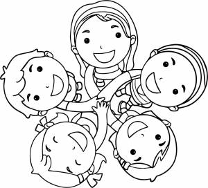 Раскраски на тему дружба