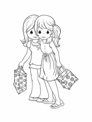 Раскраски для детей о друзьях и дружбе