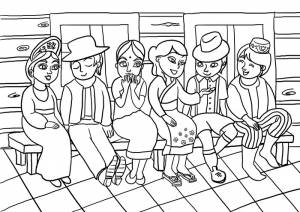 Иллюстрация дружба народов в стиле компьютерная графика