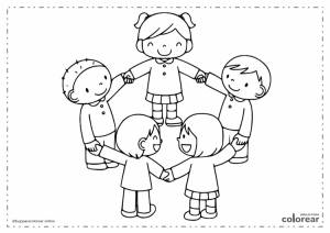 Дружба раскраска для детей