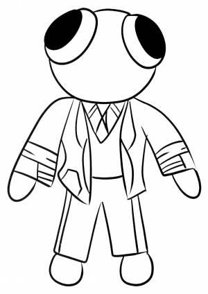 Раскраска Красный друг