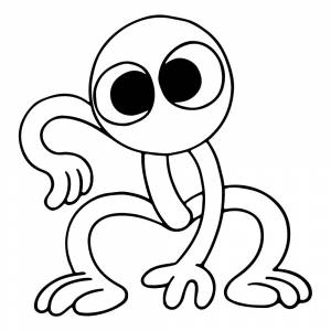 Раскраска Фиолетовый из Радужные друзья