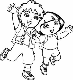 Раскраска веселые друзья