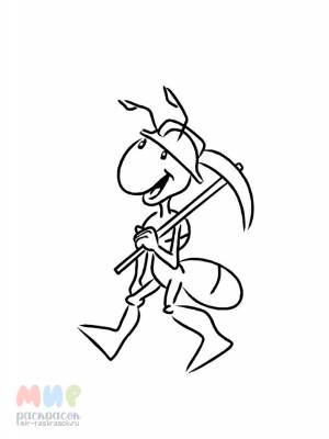 Раскраска Муравей сто друзей