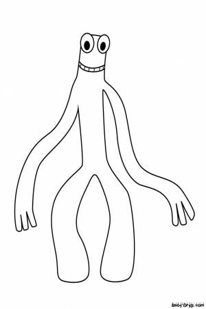 Rainbow Friends Roblox coloring page