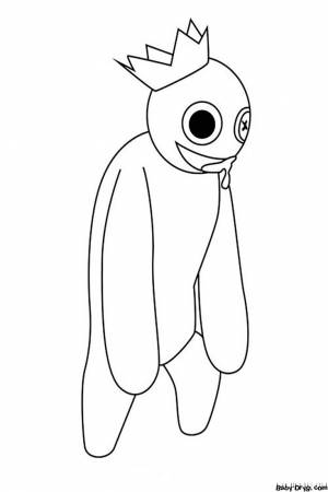 Rainbow Friends Roblox coloring page