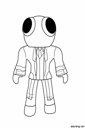 Rainbow Friends coloring page