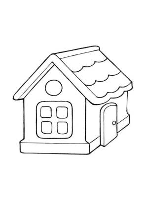 Раскраска Домик
