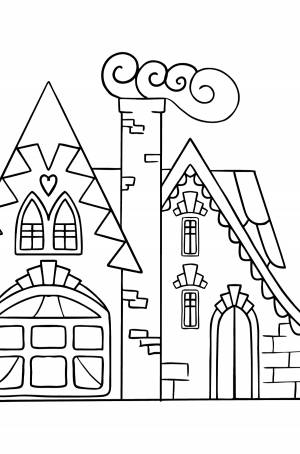 Раскраска Очаровательный дом