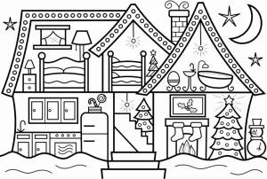 Раскраски Домик внутри