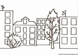 Раскраска мой город для детей