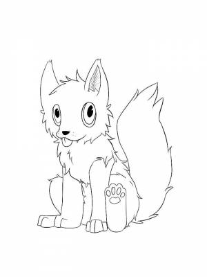 Раскраски Аниме животные   в формате