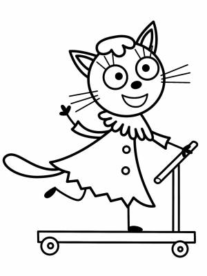 Раскраска Три кота  для мальчиков