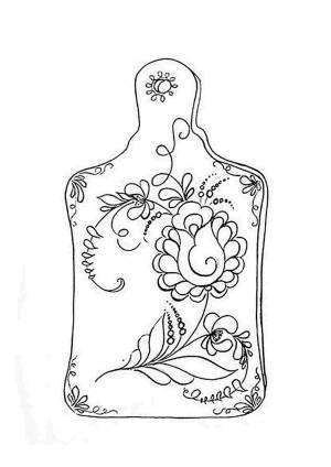 Раскраски, раскраска гжель