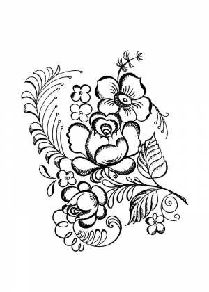 Раскраски Гжель