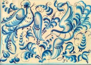 Гжель роспись