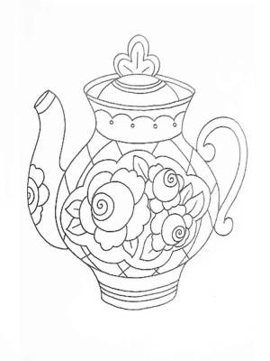 Раскраски Гжель