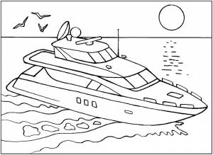 Раскраска Водный транспорт