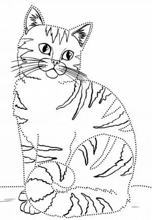 Раскраски Кошка для детей 5 6 лет
