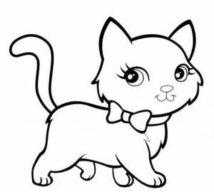 Раскраски котиков, кошечек и котят для детей