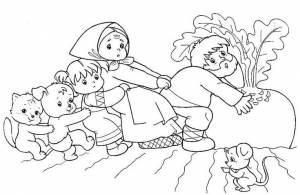 Раскраски с героями сказок