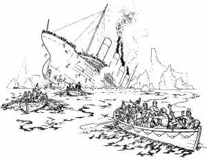 Раскраска Титаник