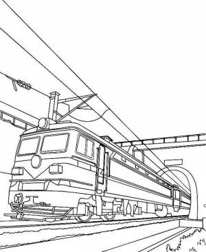 Раскраски Поезд ржд