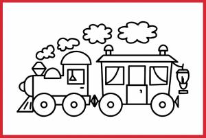 Раскраска Поезд