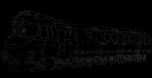 Раскраска Поезд Дюк