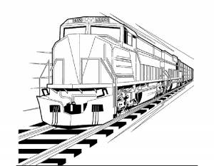 Раскраска Поезд