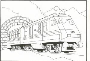 Раскраски Поезда ЛЕГО  и  онлайн